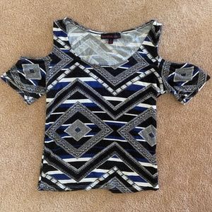 printed tight fit shirt